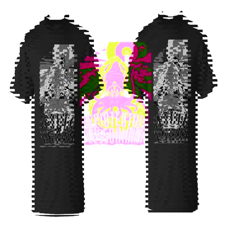 【アオリイカ】 海釣り イカ釣り ユニークイラスト アウトドア 【Sepioteuthis Lessoniana】 Tシャツ