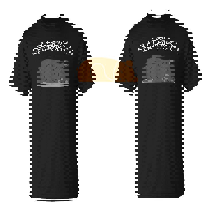 【今日は頑張らない】ヒグマ おもしろ 面白い羆 可愛い ユーモア ギャグ ネタ ウケ狙い 笑える だらだら ウケる Tシャツ