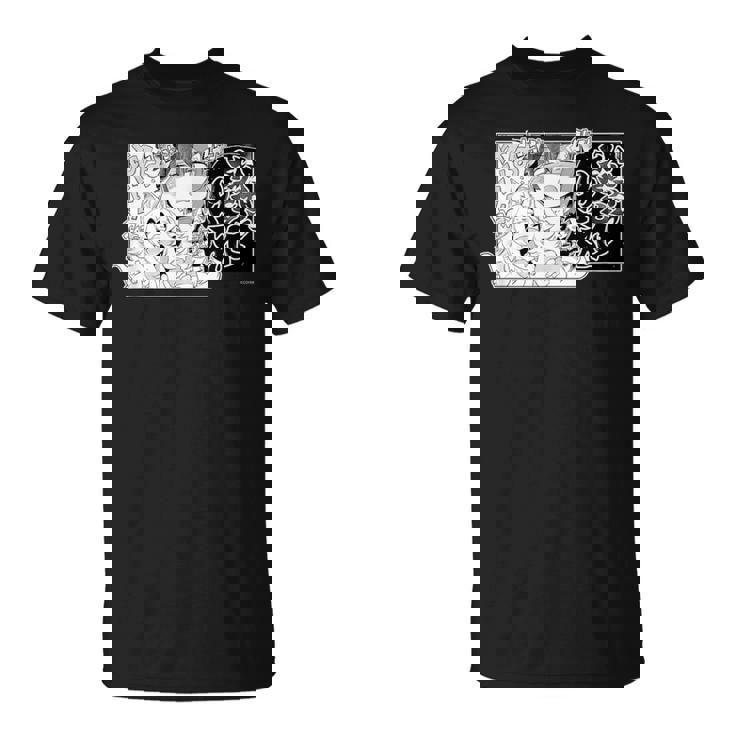 【大神ミオ】『ヤマト神想怪異譚』漫画コマtシャツ（本人セレクト 日本語） Tシャツ