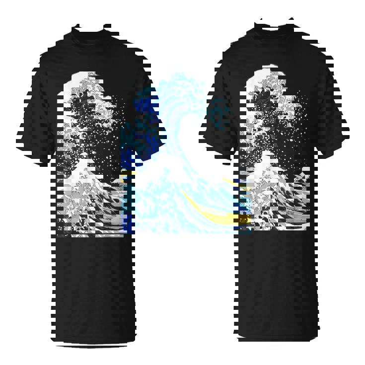 【神奈川沖浪裏】葛飾北斎 和柄 日本のお土産 贈り物 ギフト Tシャツ