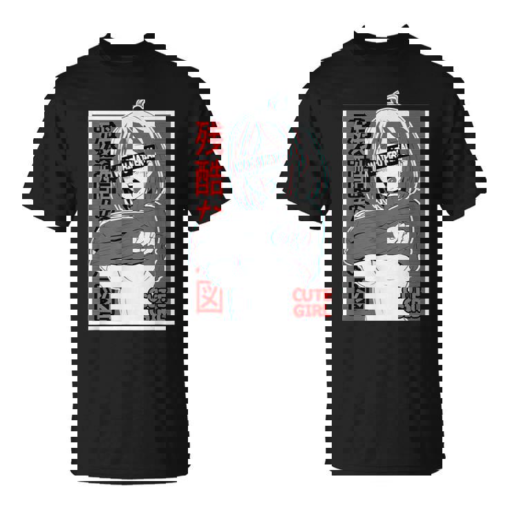 あがかお フェイス Lewd アニメ 女の子 和服 オタク用 Tシャツ