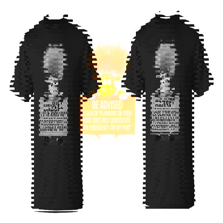 あなたの側の計画の欠如は母の日を面白くない Tシャツ