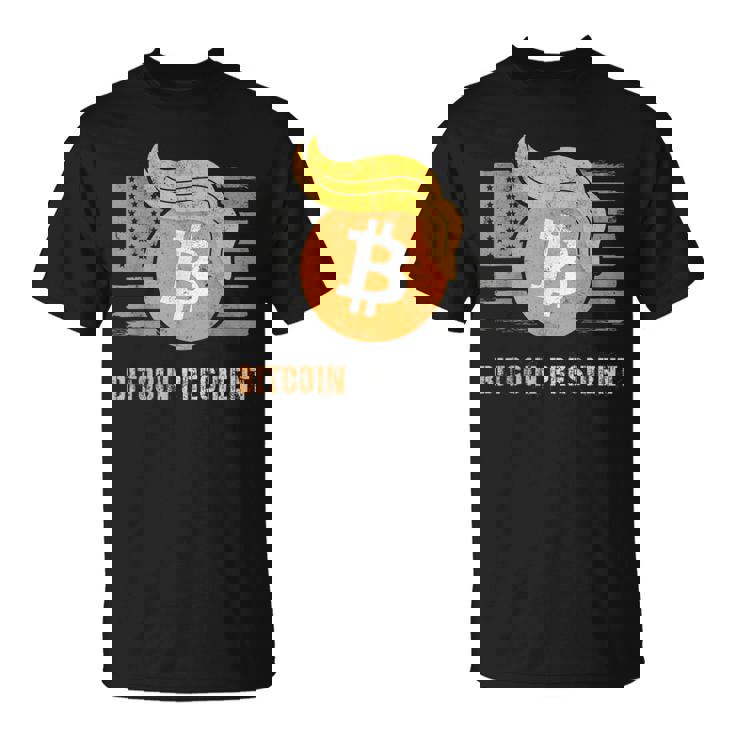 ありがとうトランプアメリカ ビットコインプレジデント就任式ジョーク Tシャツ