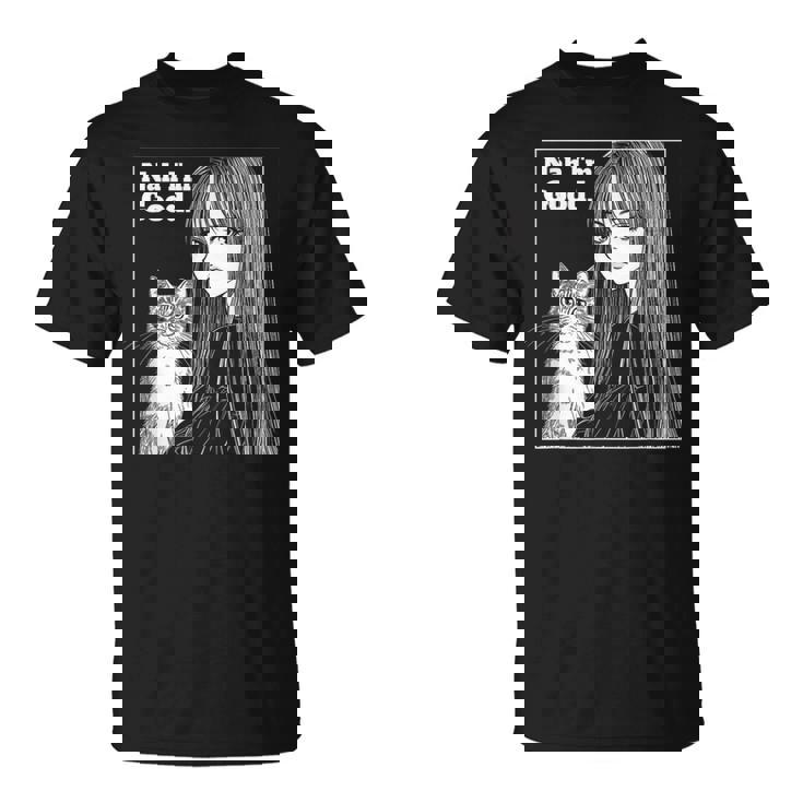 いや 猫と一緒にいい女 80年代 アニメ ヴィンテージ 漫画 Tシャツ