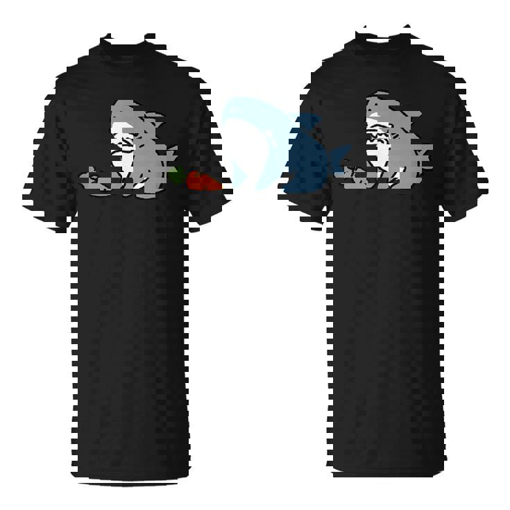 うシャぎ サメウサギ おもしろ 変な Tシャツ