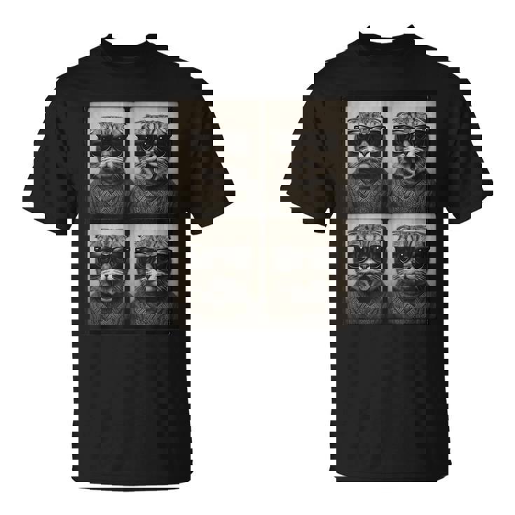 おしゃれメガネのスコティッシュフォールド Tシャツ