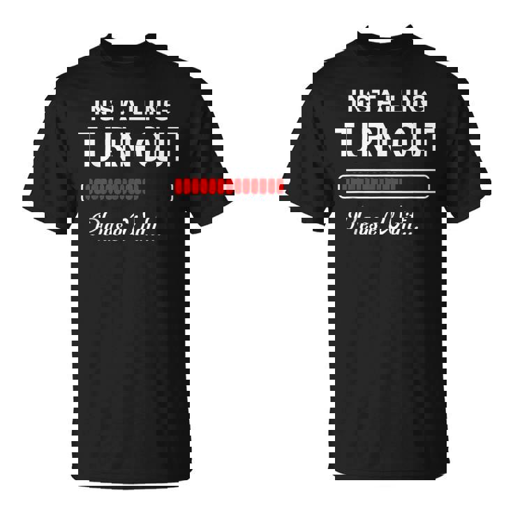 おもしろバレエレッスン設置 ターンアウトクラス かわいい Tシャツ