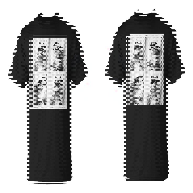 かわいい リスの顔 ペット フォトブース キッズ 若者 男の子 男性 女の子 Tシャツ