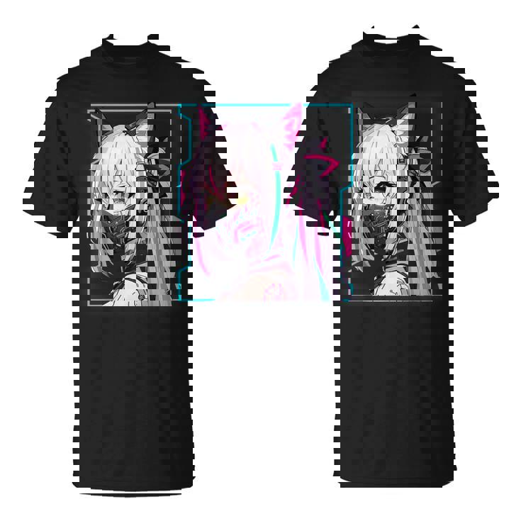 かわいい 日本の漫画 アニメ 美学 サイバーパンク テックウェア Tシャツ