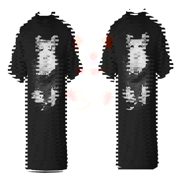 かわいいねずみポケットネズミ好き Tシャツ