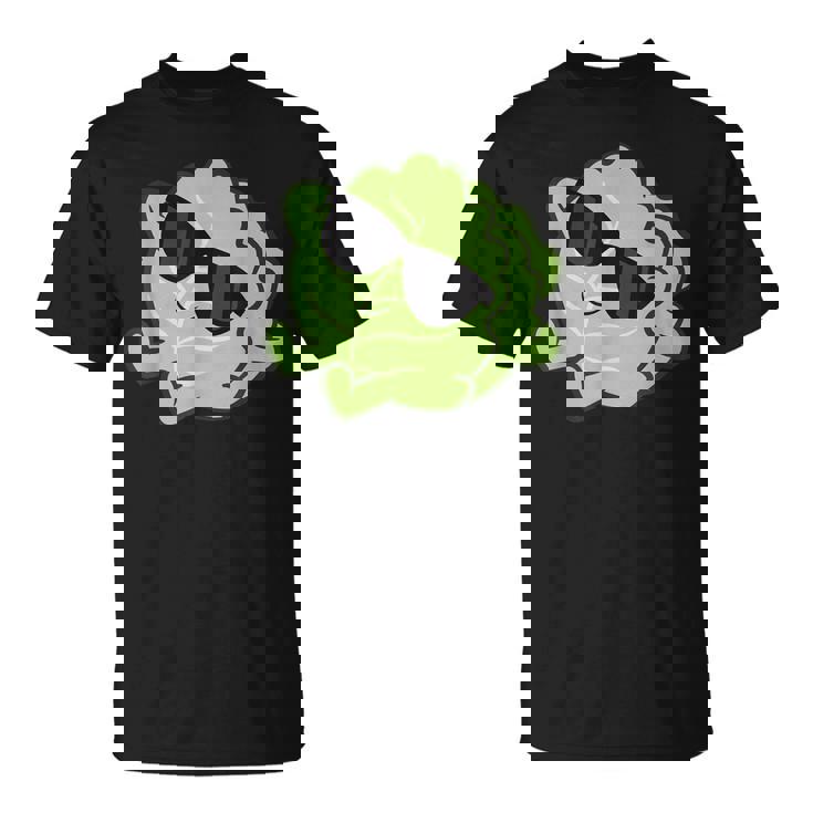 かわいいキャベツ 果実 リラックスできるレイジーキャベツ Tシャツ