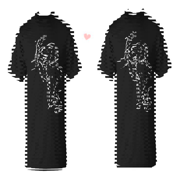 かわいいゴールデンレトリバー 愛のゴールデンレトリバー Tシャツ