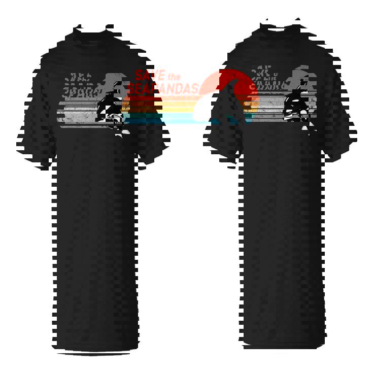 かわいいシャチave Theeapandas Tシャツ