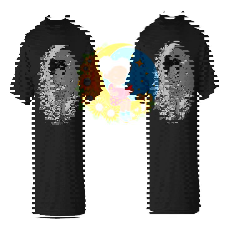 かわいいトップアフリカ系アメリカ人の黒人の女の子 Tシャツ