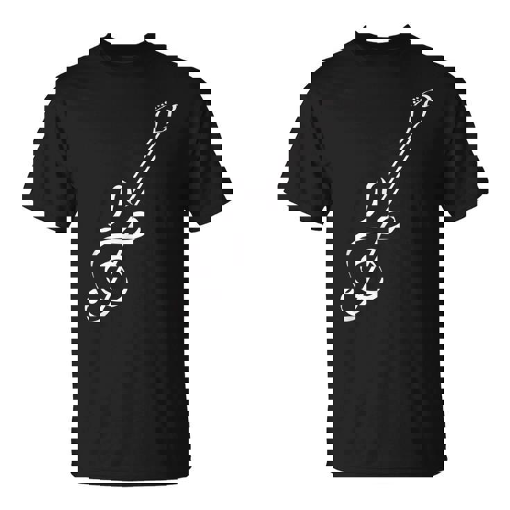 かわいいノートギターの形 Tシャツ
