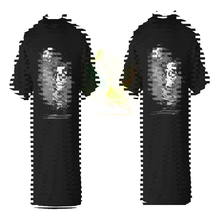 かわいいバレーボール・パンダ Tシャツ