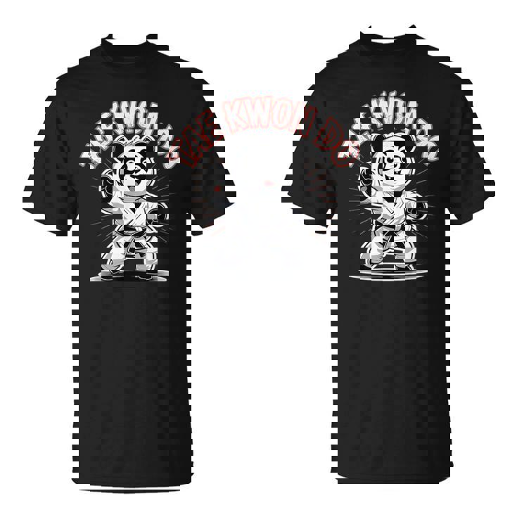 かわいいパンダのテコンドー 面白い韓国mma Tkd Tシャツ