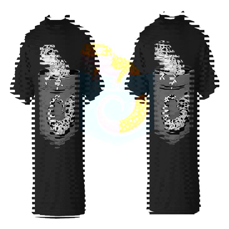 かわいいヒョウゲッコ トカゲ爬虫類 ヒョウ ヤモリのお父さん用 Tシャツ