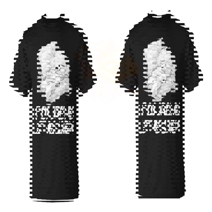 かわいいビションフリーゼ If You Love Me Let Meleep パジャマ Tシャツ