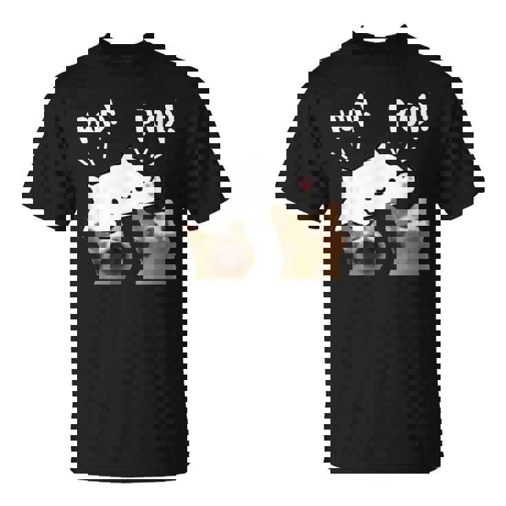 かわいいボンゴ猫遊びポップ猫ミーム Tシャツ