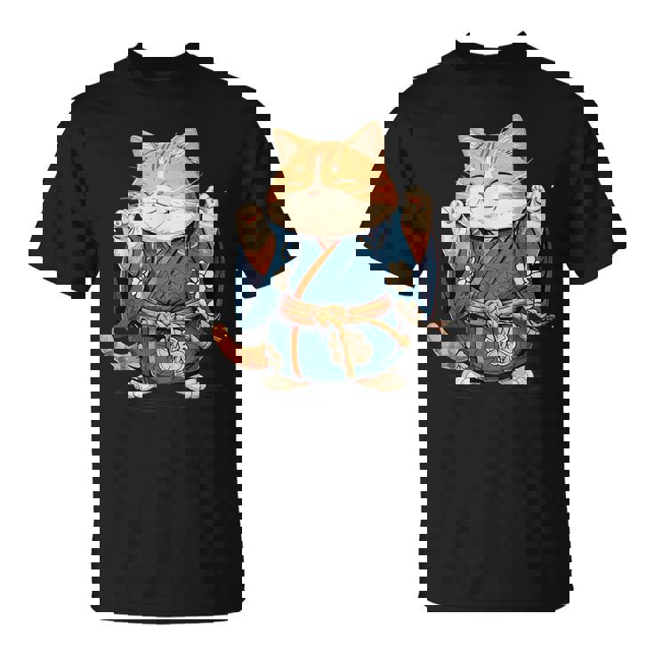 かわいいマワシ相撲帯猫ちゃんの力士 Tシャツ