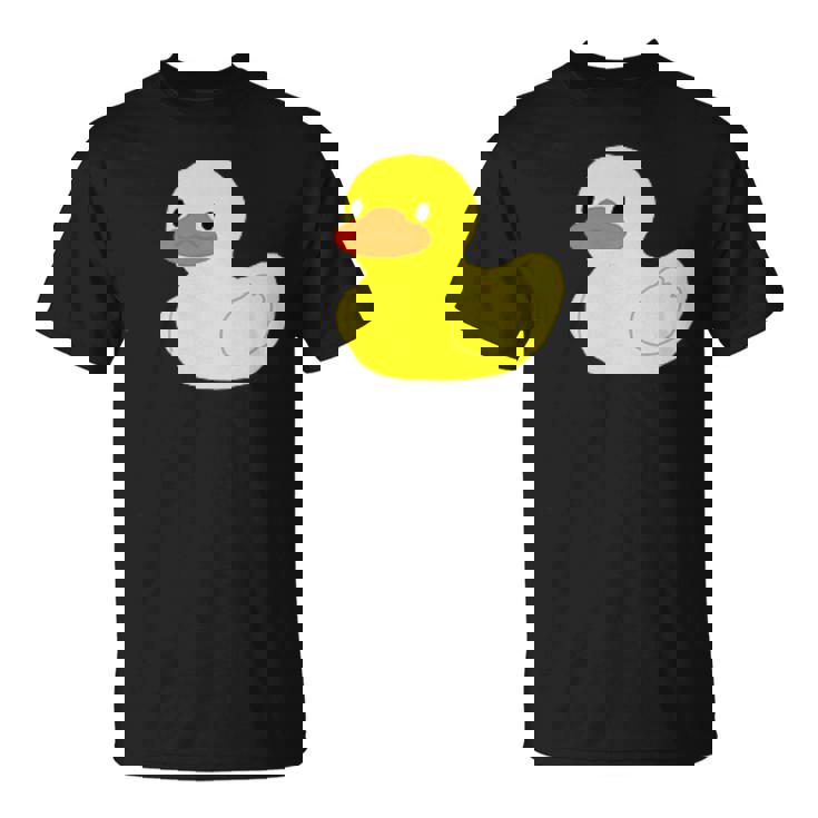 かわいいラバーダックイエローグラフィックかわいいラバーダック Tシャツ