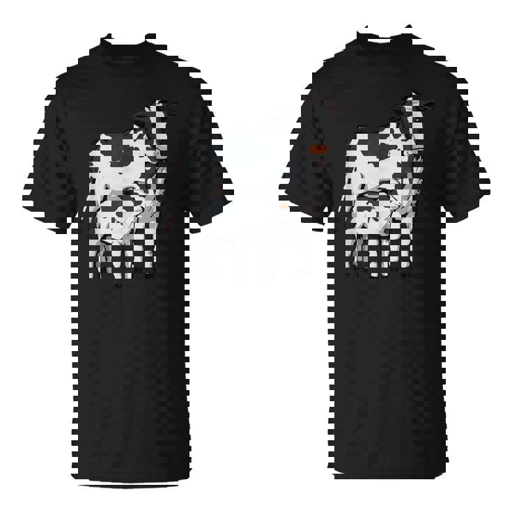 かわいい牛の絵 牛のアート 子牛 牛 母牛 Tシャツ