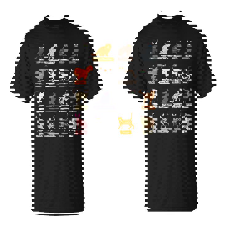 かわいい猫の種類 Tシャツ