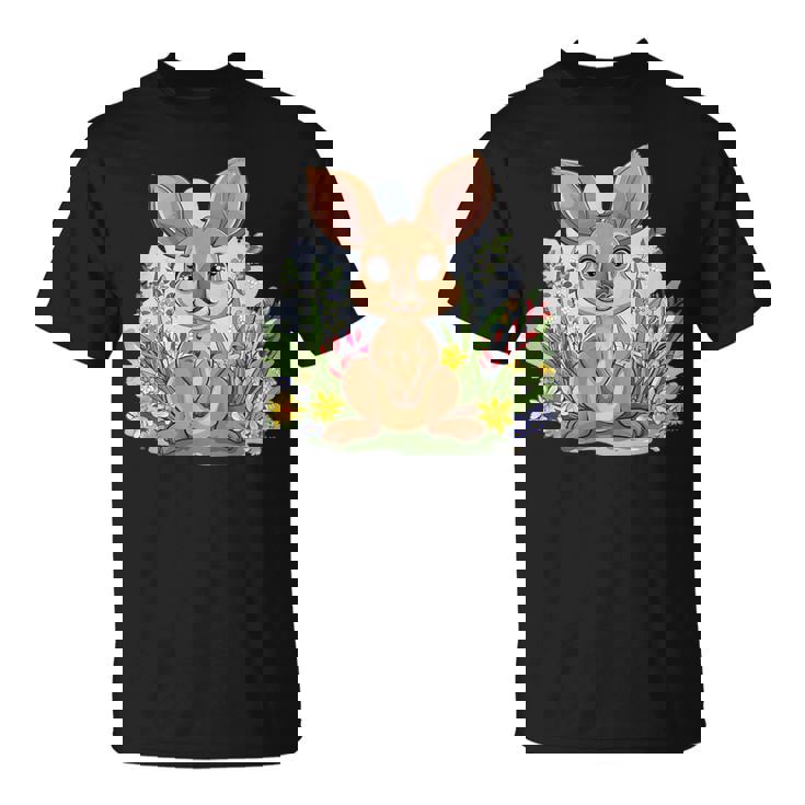 かわいい花カンガルー。 Tシャツ