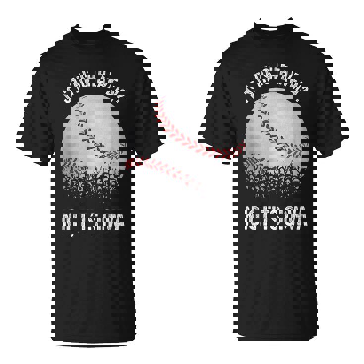 ここは天国か？アイオワ・ビンテージ・ベースボール・コーン・フィールズ Tシャツ