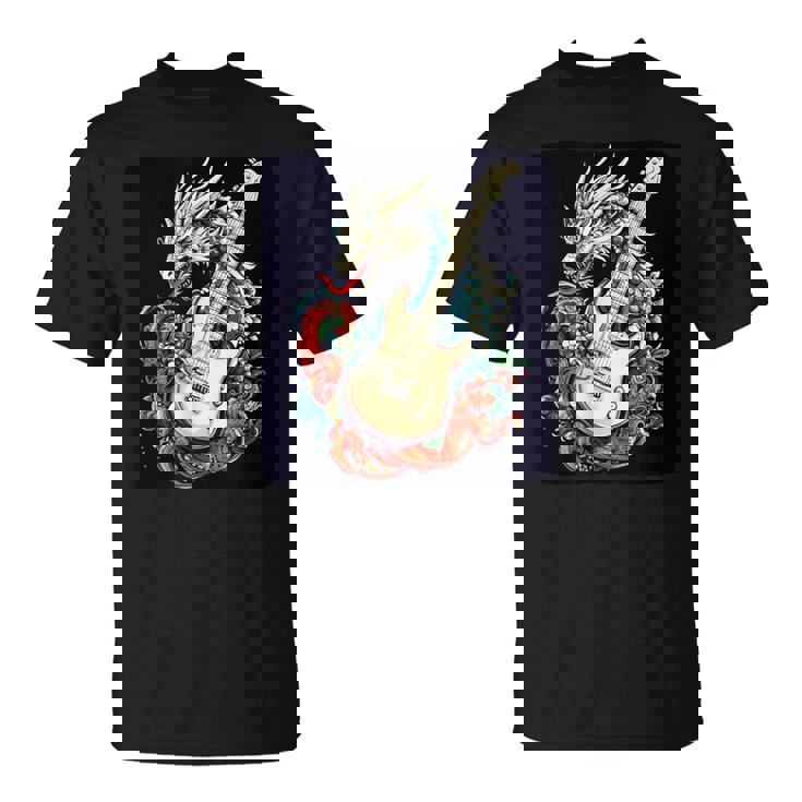 このドラゴンギターステートメントでステージをライトアップ。 Tシャツ