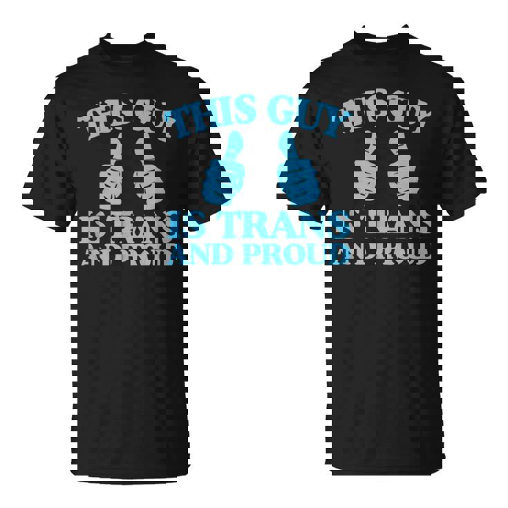 この男はトランスジェンダーで誇り高きトランスジェンダープライド二本指 Tシャツ