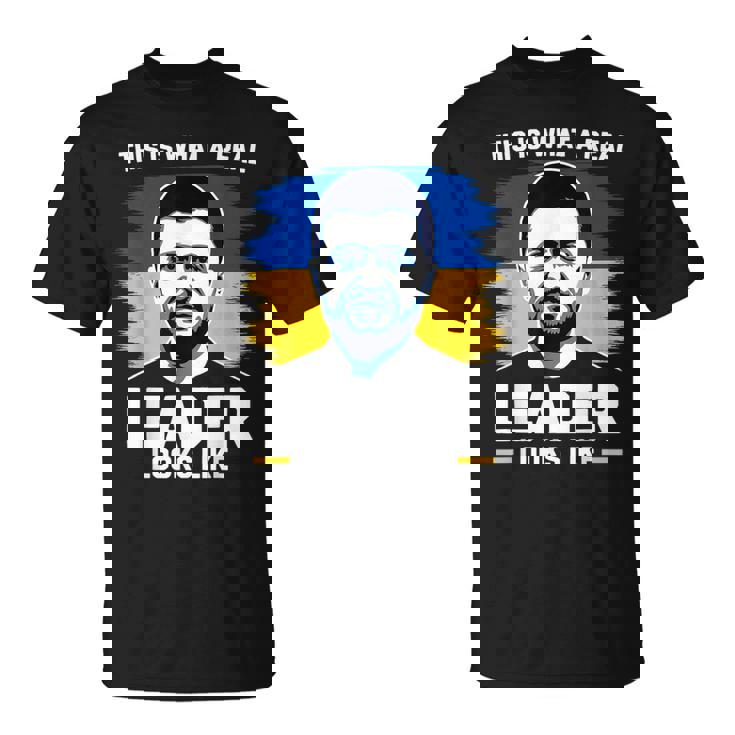 これが本当のリーダーがzelenskyをサポートしているように見えるものです。 Tシャツ
