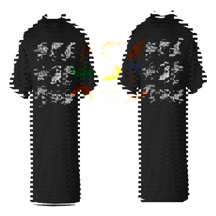 さまざまな種類のトカゲ 男の子 キッズ 女の子 教育 トカゲ Tシャツ