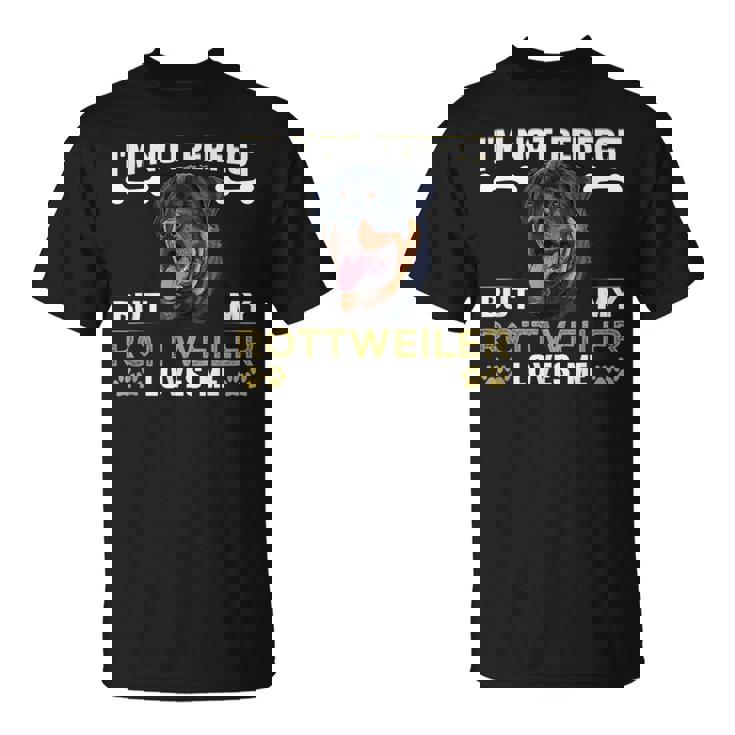 しかし、私のロットワイラーは私を愛している 犬の恋人 ロットワイラー Tシャツ