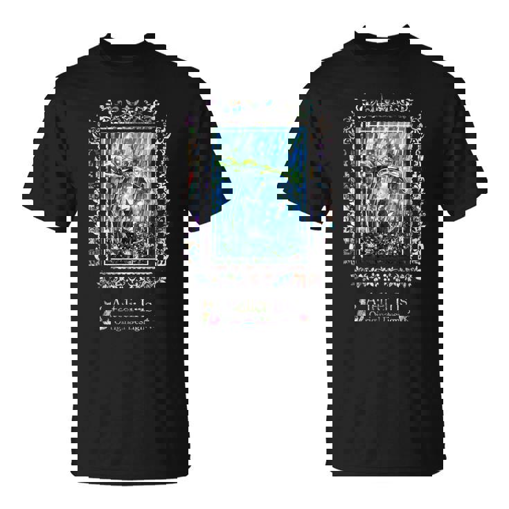 じっと雨宿り 猫 雨 Tシャツ