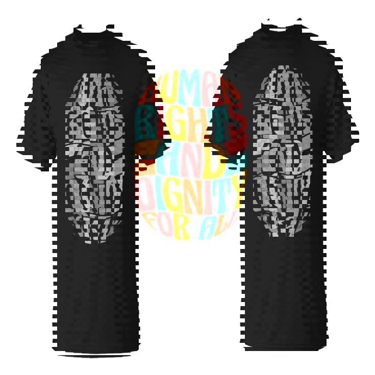 すべての人に人権と尊厳を Tシャツ