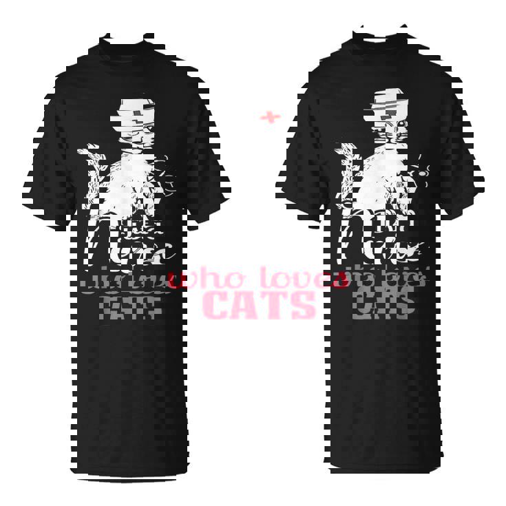 ただの猫好きナースおもしろいネコナース Tシャツ