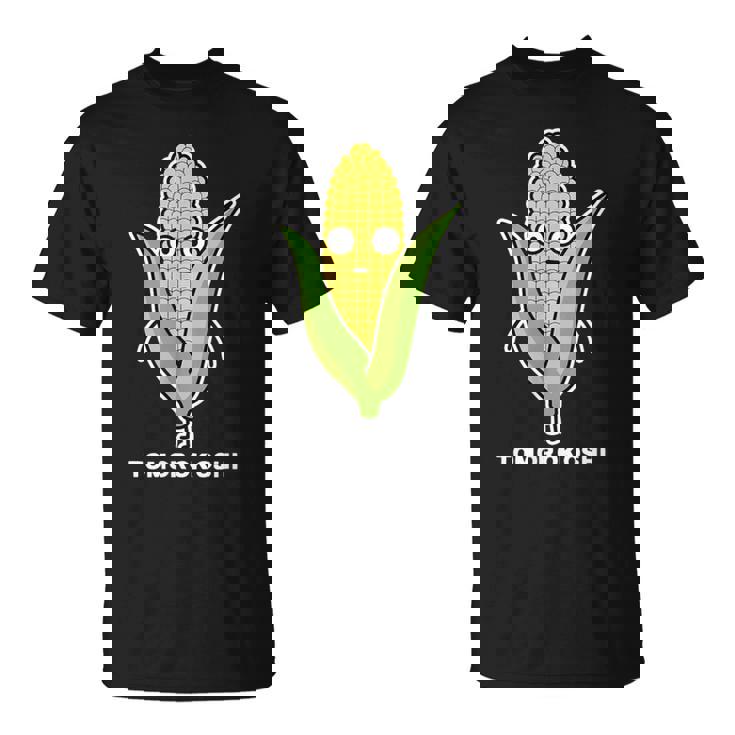 とうもろこし 顔 イラスト かわいい おもしろ 面白い 簡単 シンプル ゆるい 野菜 Tシャツ