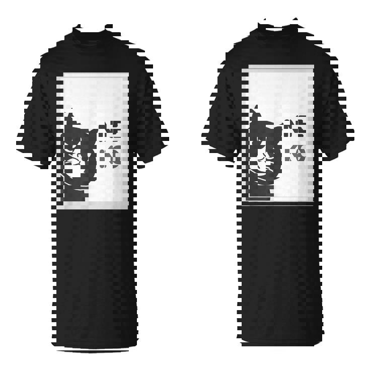 ねこさん Neko ハチワレ『まどの なか から』【どうぶつフレンズ】フキゲンネコ 猫 顔 窓 イラスト Tシャツ