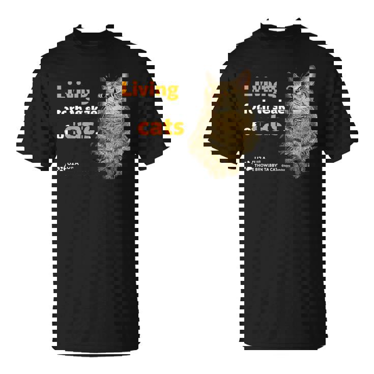 ねこのために生きてる 猫 かわいい キジトラ猫 Cat Tシャツ