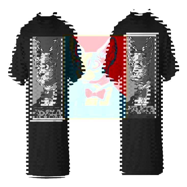 はい、私たちは面白い猫を社長として猫好きの猫好きの猫ルール面白い Tシャツ