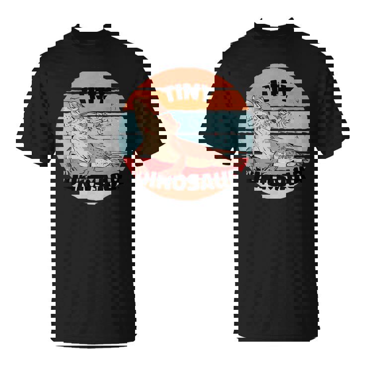 ひげを生やしたドラゴン爬虫類の小さな恐竜のかわいいスケールタンポポ Tシャツ