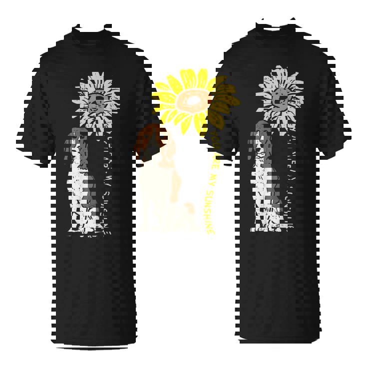 ひまわり サンシャイン ビーグル 動物 ペット ハウンド 犬 恋人 ギフト Tシャツ