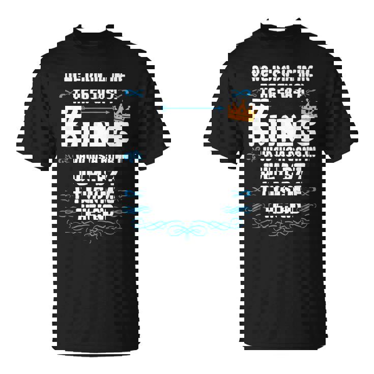 むかしむかし、王様がいました。1977年7月誕生日 Tシャツ