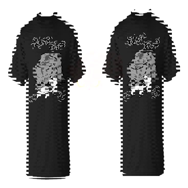 やんのかステップねこ キジ白長毛猫 かわいい 猫好き 動物 Tシャツ