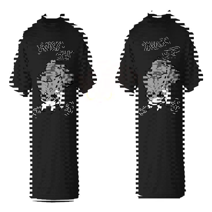 やんのかステップねこ 英語ver キジ白猫 かわいい 猫好き 動物 Tシャツ