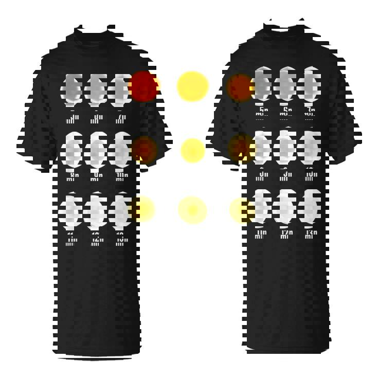 ゆで卵早見表 卵好き必見 便利グッズ Tシャツ