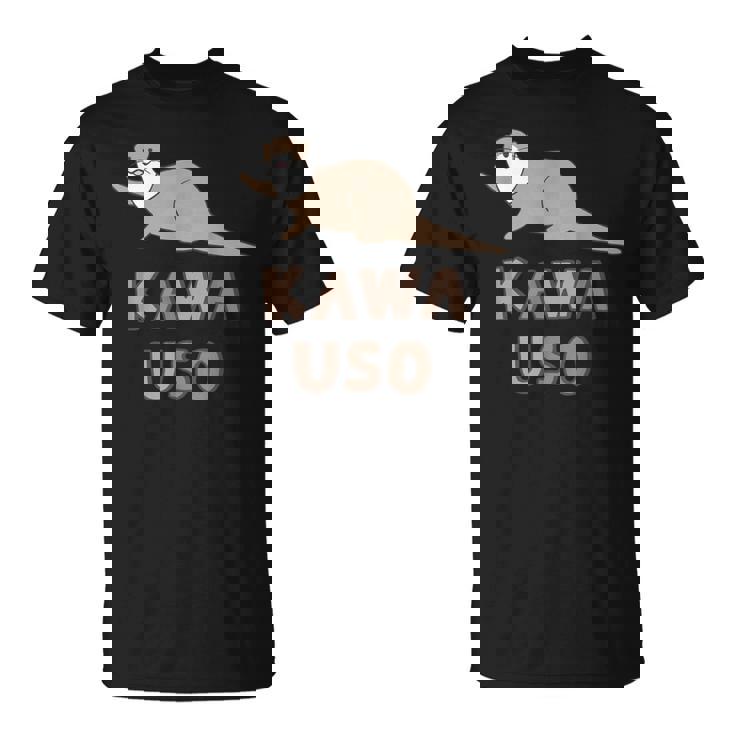 ゆるカワウソさん Otters オッターズ はろー”【No27】コツメカワウソ グッズ かわいい イラスト Tシャツ