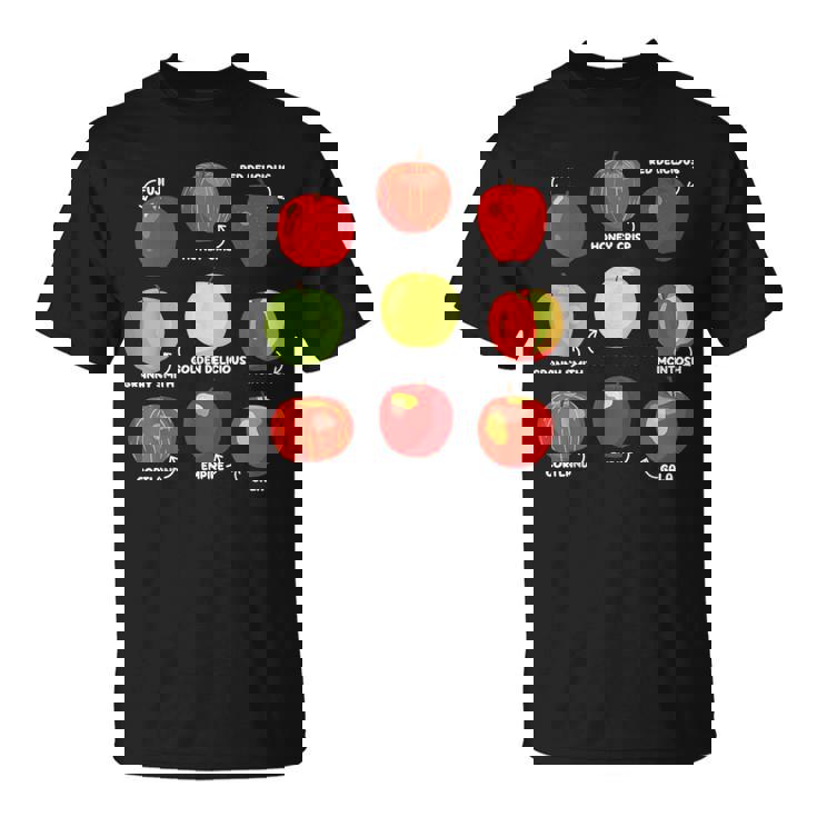 りんごの種類 りんご好き リンゴ果樹園 りんご狩り Tシャツ